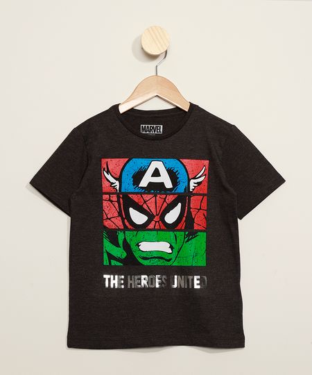 Camiseta-Infantil-Os-Vingadores-Metalizada-Manga-Curta-Cinza-Mescla-Escuro-9973297-Cinza_Mescla_Escuro_1