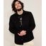 Camisa-de-Sarja-Masculina-Overshirt-Comfort-com-Bolsos-Manga-Longa-Preta-9968746-Preto_1