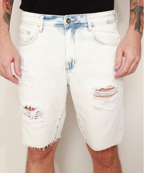 Bermuda-Jeans-Masculina-Slim-Destroyed-Azul-Claro-9975907-Azul_Claro_1