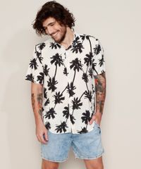 Camisa-Masculina-Tradicional-Estampada-de-Coqueiros-Manga-Curta-Branca-9968725-Branco_3