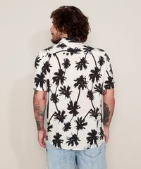 Camisa-Masculina-Tradicional-Estampada-de-Coqueiros-Manga-Curta-Branca-9968725-Branco_4