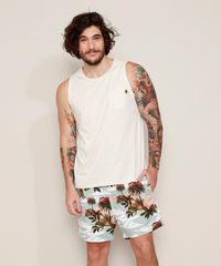 Short-de-Sarja-Masculino-Estampado-de-Ilha-com-Cordao-e-Bolsos-Azul-Claro-9970019-Azul_Claro_3