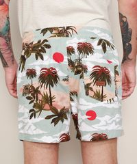 Short-de-Sarja-Masculino-Estampado-de-Ilha-com-Cordao-e-Bolsos-Azul-Claro-9970019-Azul_Claro_4