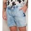 Short-Jeans-Masculino-Marmorizado-com-Cordao-e-Bolsos-Azul-Claro-9969046-Azul_Claro_1