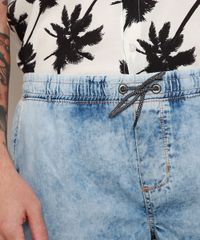 Short-Jeans-Masculino-Marmorizado-com-Cordao-e-Bolsos-Azul-Claro-9969046-Azul_Claro_5