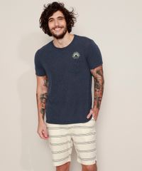 Camiseta-Masculina--Sunrise--com-Linho-e-Bolso-Manga-Curta-Gola-Careca-Azul-Marinho-9970884-Azul_Marinho_6