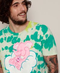 Camiseta-Masculina-Elefante-Ursinhos-Carinhosos-Estampada-Tie-Dye-Manga-Curta-Gola-Careca-Verde-9973595-Verde_5