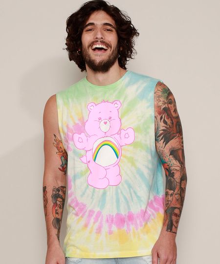Regata-Masculina-Ursinhos-Carinhosos-Estampada-Tie-Dye-Gola-Careca-Multicor-9973597-Multicor_1