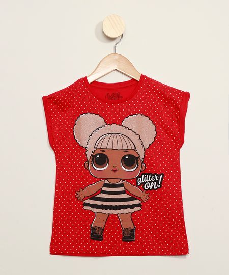Blusa-Infantil-LOL-Surprise-Queen-B-com-Poa-e-Glitter-Manga-Curta-Vermelha-9973844-Vermelho_1 Blusa-Infantil-LOL-Surprise-Queen-B-com-Poa-e-Glitter-Manga-Curta-Vermelha-9973844-Vermelho_1