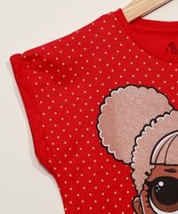 Blusa-Infantil-LOL-Surprise-Queen-B-com-Poa-e-Glitter-Manga-Curta-Vermelha-9973844-Vermelho_3 Blusa-Infantil-LOL-Surprise-Queen-B-com-Poa-e-Glitter-Manga-Curta-Vermelha-9973844-Vermelho_3