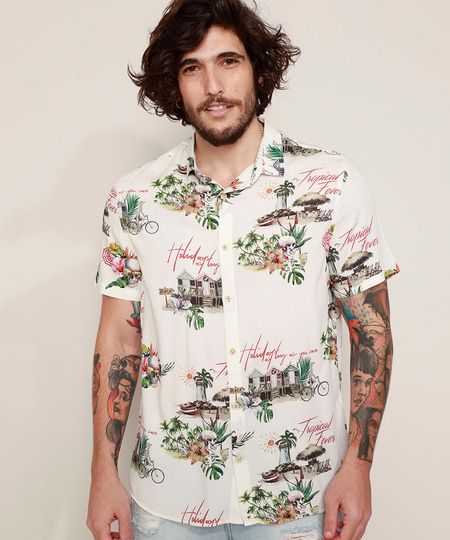 Camisa-Masculina-Tradicional-Estampada--Tropical-Fever--Manga-Curta-Off-White-9977071-Off_White_1 Camisa-Masculina-Tradicional-Estampada--Tropical-Fever--Manga-Curta-Off-White-9977071-Off_White_1