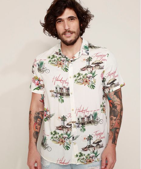 Camisa-Masculina-Tradicional-Estampada--Tropical-Fever--Manga-Curta-Off-White-9977071-Off_White_1