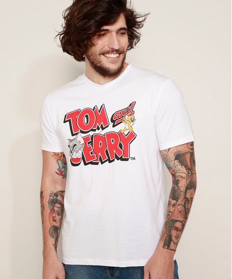 Camiseta-Masculina-Tom-e-Jerry-Manga-Curta-Gola-Careca-Branca-9966629-Branco_1