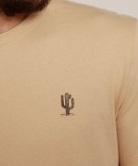 Camiseta-Masculina-Cacto--Por-el-Camino--Manga-Curta-Gola-Careca-Bege-9970584-Bege_5