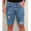 Bermuda-Jeans-Masculina-Slim-Destroyed-Marmorizada-Azul-Medio-9975902-Azul_Medio_1
