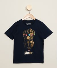 Camiseta-Infantil-Manopla-do-Infinito-Os-Vingadores-Metalizada-Manga-Curta-Azul-Marinho-9973316-Azul_Marinho_1