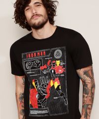 Camiseta-Masculina-Homem-de-Ferro-Sketch-Manga-Curta-Gola-Careca-Preta-9974306-Preto_5