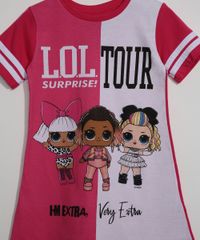 Camisola-Infantil-Lol-Surprise-Manga-Curta-Rosa-9964010-Rosa_2