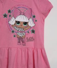 Conjunto-Infantil-de-Blusa-Lol-Surprise-com-Glitter-Manga-Curta-Rosa---Bermuda-Biker-Preta-9965406-Preto_4