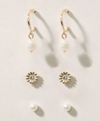 Kit-de-3-Brincos-Femininos-Pequenos-com-Perola-Dourado-9976389-Dourado_1
