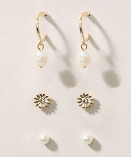 Kit-de-3-Brincos-Femininos-Pequenos-com-Perola-Dourado-9976389-Dourado_1
