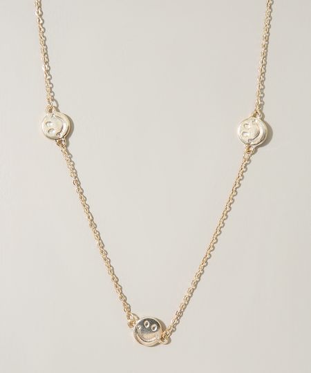 Colar-Feminino-com-Medalhas-Smile-Dourado-9976390-Dourado_1