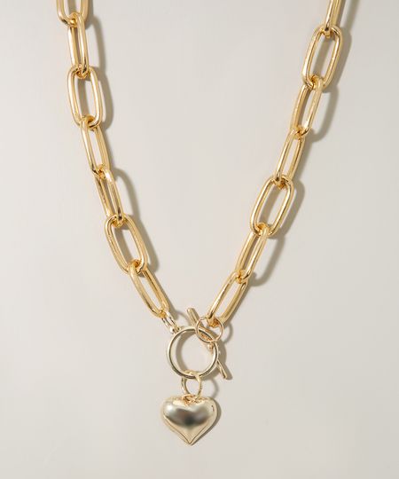 Colar-Feminino-Corrente-com-Pingente-de-Coracao-Dourado-9976398-Dourado_1