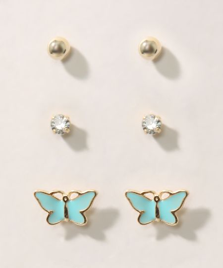 Kit-de-3-Brincos-Femininos-Pequenos-Dourado-9976484-Dourado_1