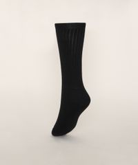Meia-Feminina-Cano-Alto-com-Bordado-de-Coracao-Preta-9973640-Preto_2