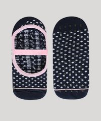 Meia-Feminina-Sapatilha-Estampada-Poa-Azul-9970908-Azul_1