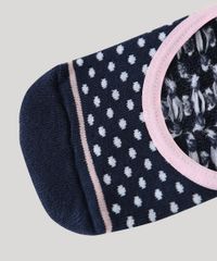 Meia-Feminina-Sapatilha-Estampada-Poa-Azul-9970908-Azul_2