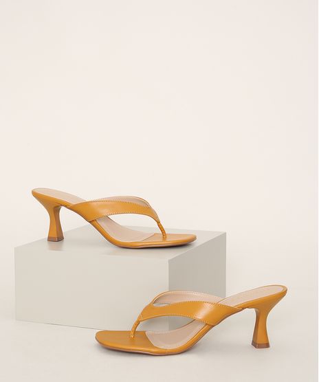 Tamanco-Feminino-Oneself-Salto-Medio-Amarelo-9981681-Amarelo_1