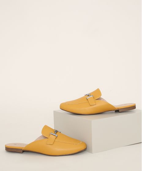 Mule-Feminina-Via-Uno-com-Fivela-Amarela-9981696-Amarelo_1