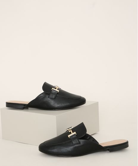 Mule-Feminina-Via-Uno-com-Fivela-Preta-9981695-Preto_1