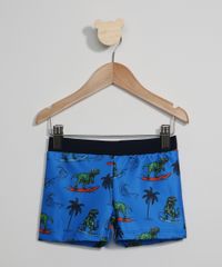 Sunga-Infantil-Boxer-Estampada-Dinossauros-Surf-com-Protecao-UV50--Azul-9967170-Azul_1
