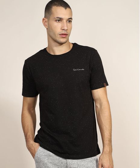 Camiseta-Masculina--Tropical-Paradise--Manga-Curta-Gola-Careca-Preto-9969136-Preto_1