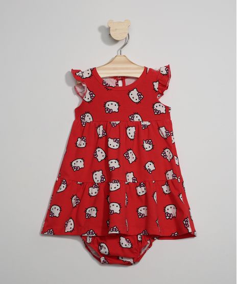 Vestido-Infantil-Amplo-Estampado-Hello-Kitty-Manga-Curta---Calcinha-Vermelho-9976620-Vermelho_1