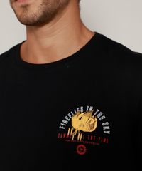 Camiseta-Masculina-Flor--Fireflies-in-the-Sky--Manga-Curta-Gola-Careca-Preta-9979779-Preto_5