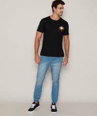 Camiseta-Masculina-Flor--Fireflies-in-the-Sky--Manga-Curta-Gola-Careca-Preta-9979779-Preto_6