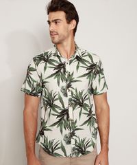 Camisa-Masculina-Tradicional-Estampada-de-Coqueiros-Manga-Curta-Off-White-9948623-Off_White_1