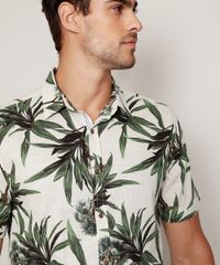 Camisa-Masculina-Tradicional-Estampada-de-Coqueiros-Manga-Curta-Off-White-9948623-Off_White_2