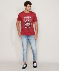 Camiseta-Masculina--Poker-Night--Manga-Curta-Gola-Careca-Vinho-9975060-Vinho_3