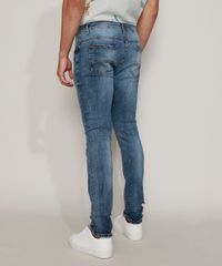 Calca-Jeans-Masculina-Skinny-Destroyed-Azul-Medio-9971133-Azul_Medio_4