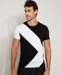 Camiseta-Masculina-Slim-com-Recorte-Geometrico-Manga-Curta-Gola-Careca-Preta-9970527-Preto_6