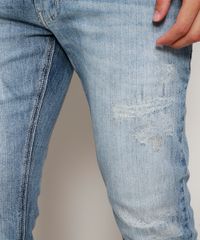 Calca-Jeans-Masculina-Skinny-Cropped-com-Puidos-Azul-Claro-9947629-Azul_Claro_5