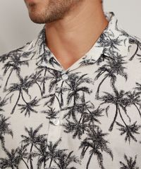 Camisa-Masculina-Tradicional-Estampada-de-Coqueiros-Manga-Curta-Branca-9969329-Branco_2