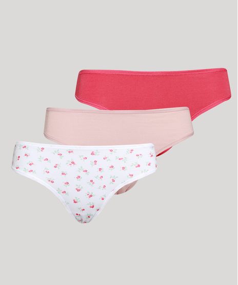 Kit-de-3-Calcinhas-de-Algodao-Delcotton-Biquini-com-Estampa-Floral-Multicor-9974013-Multicor_1