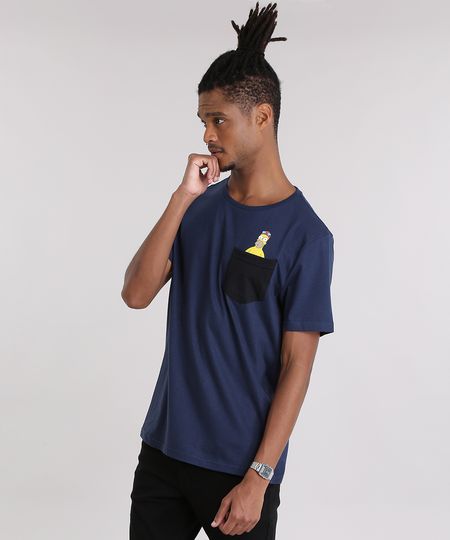 Camiseta-com-Bolso-Os-Simpsons-Azul-Marinho-9035120-Azul_Marinho_1