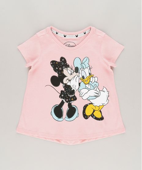 Blusa-Minnie-e-Margarida-em-Algodao---Sustentavel-Rosa-9042619-Rosa_1