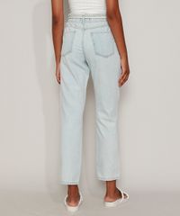 Calca-Jeans-Feminina-Reta-Clochard-Cintura-Super-Alta-com-Cinto-Cadarco-Azul-Claro-9971542-Azul_Claro_2
